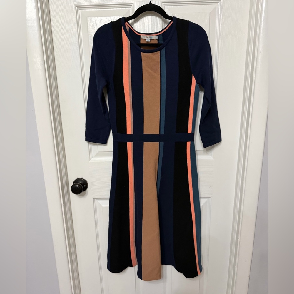 Boden Beatrice‎ Color Block Striped Knit Sweater Dress long sleeve 6L